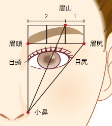 顔を美しく見せるためのデザイン